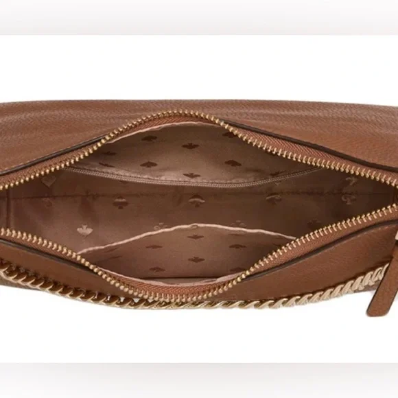 Kate Spade Tan Shoulder Bag with Chain & Adjustable Strap, Great Condition - Picture 2 of 12